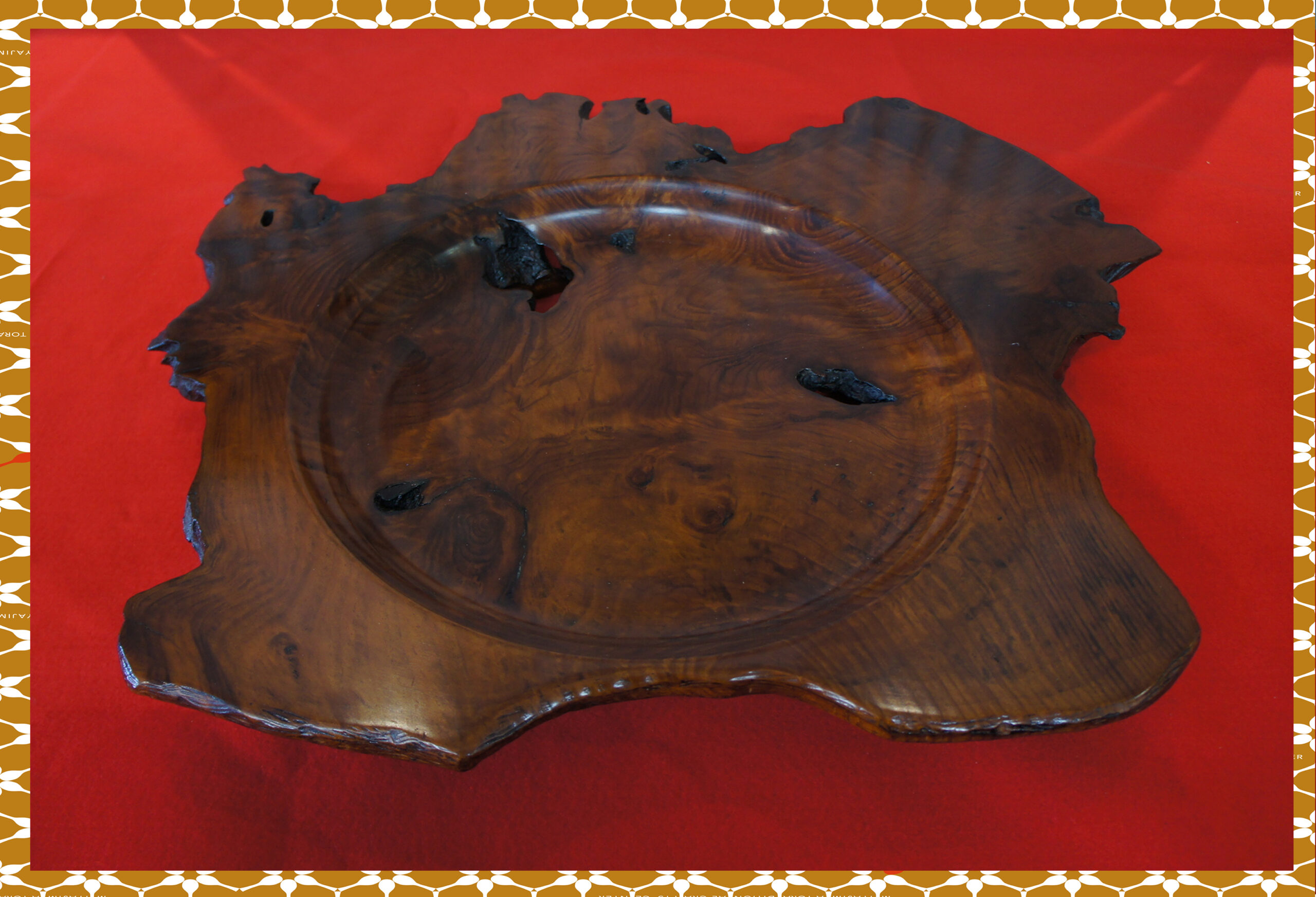 肥松 拭き漆 大盛器 - 宮島細工協同組合