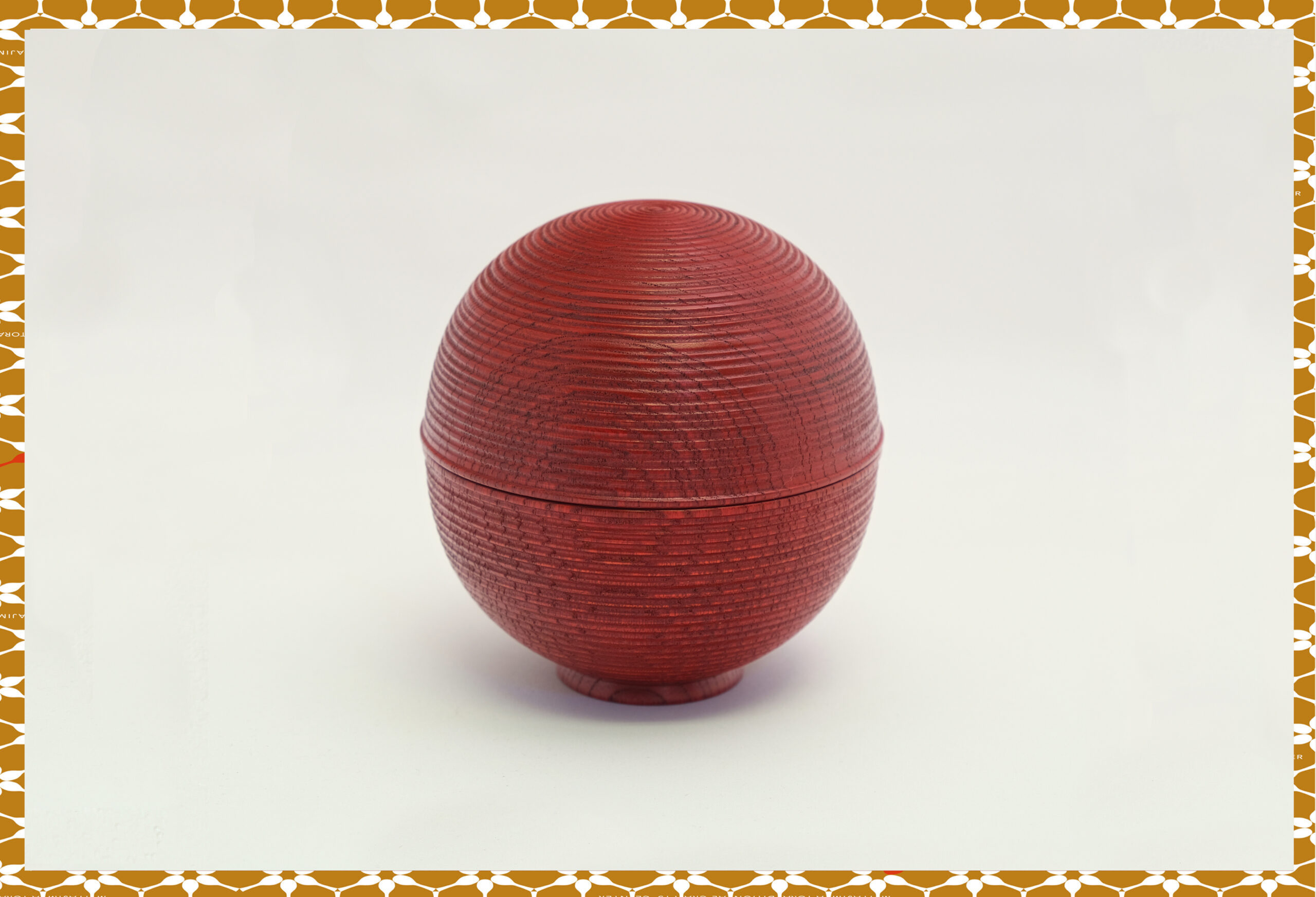 欅 丸菓子器 - 宮島細工協同組合